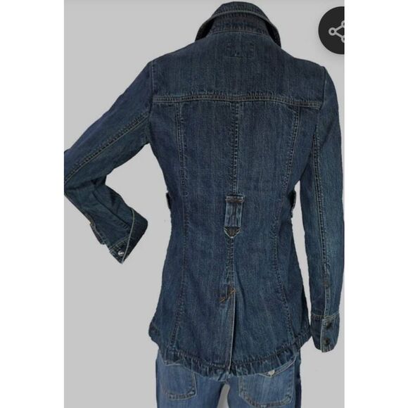 Old Navy Denim Jacket Womens XL Blue Stretch (R) - Picture 2 of 7